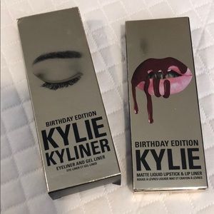 Kylie birthday edition liner and lipstick combo
